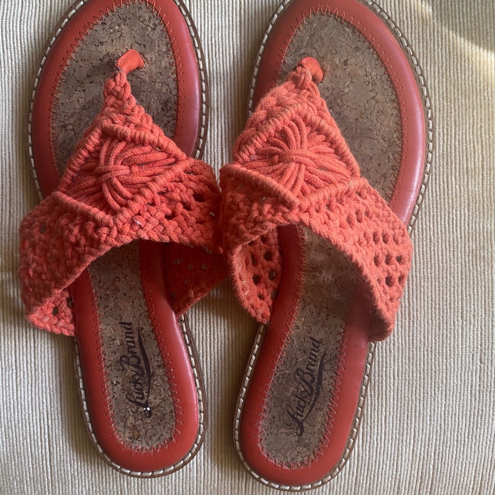 Lucky brand crochet sandal